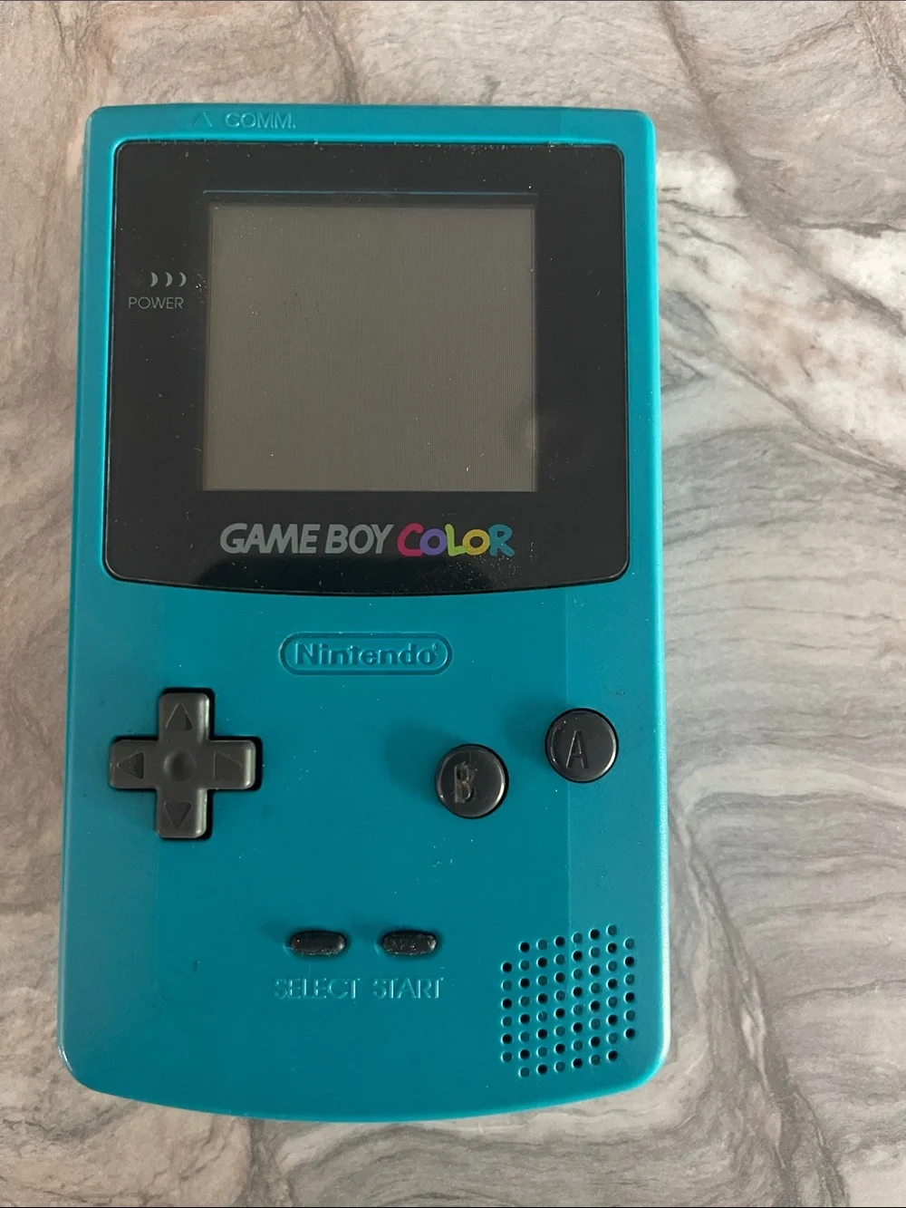 Nintendo Game Boy Color WORKS- Teal Blue Handheld